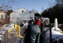 Migrants canada northern border