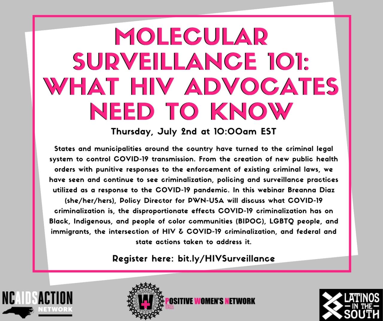 Hiv molecular surveillance cdc