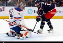 Oilers stuart skinner defeat blue jackets
