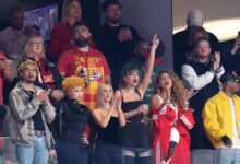 Super bowl taylor swift arrives vegas chiefs