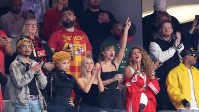 Super bowl taylor swift arrives vegas chiefs