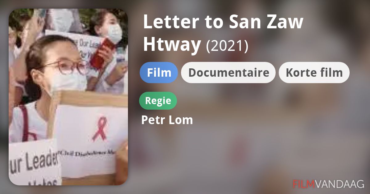 Film club letter to san zaw htway