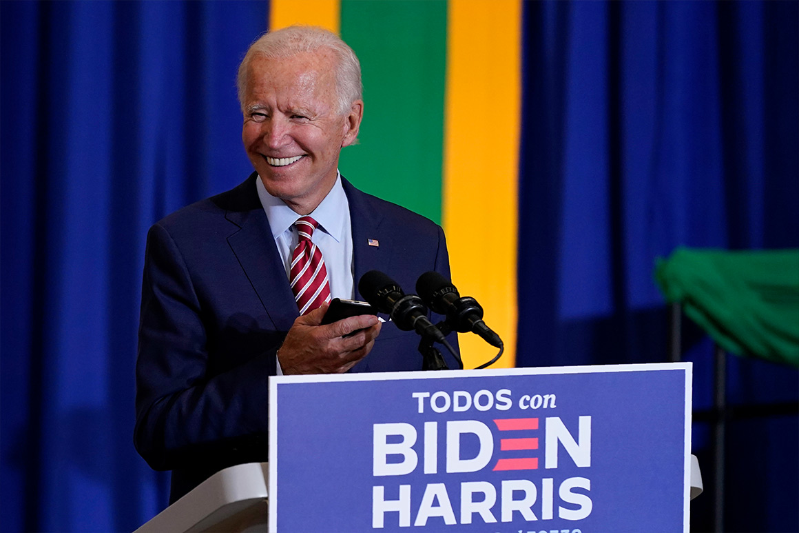 Democrats latinos biden trump