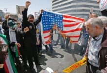 Us iran did rally trump donald tweet military iranian world flag death tehran protesters imagery classified afp source