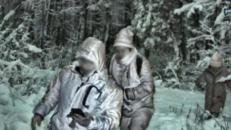 Migrants canada northern border