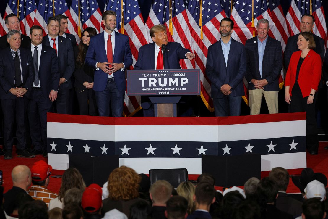 Cnn trump iowa caucus speech