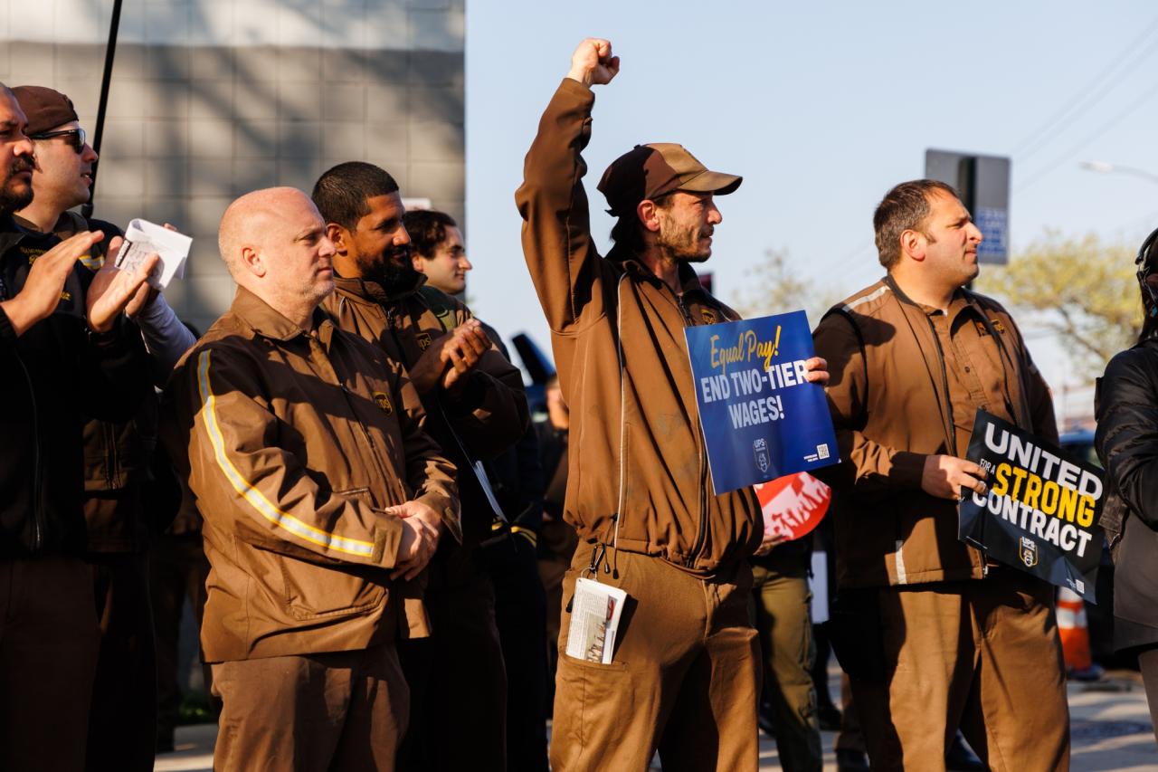 Ups layoffs rising wages union contract