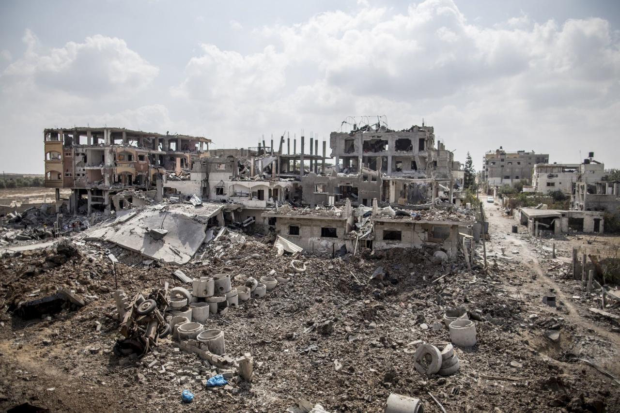 Israel gaza war demolish