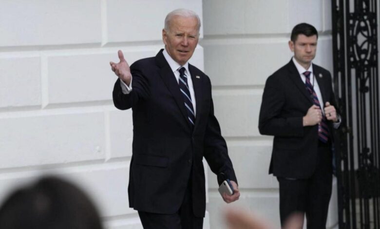 Biden los angeles storms