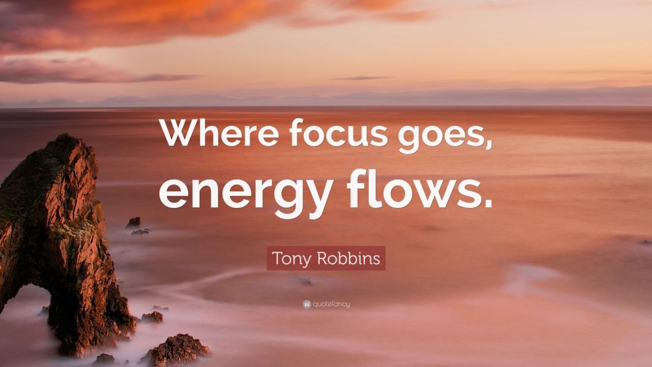 Energy challenge flow focus