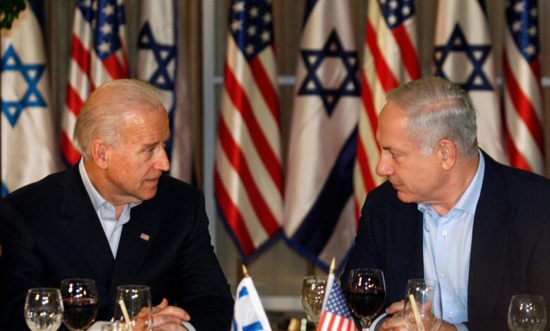 Netanyahu biden israel palestinian state