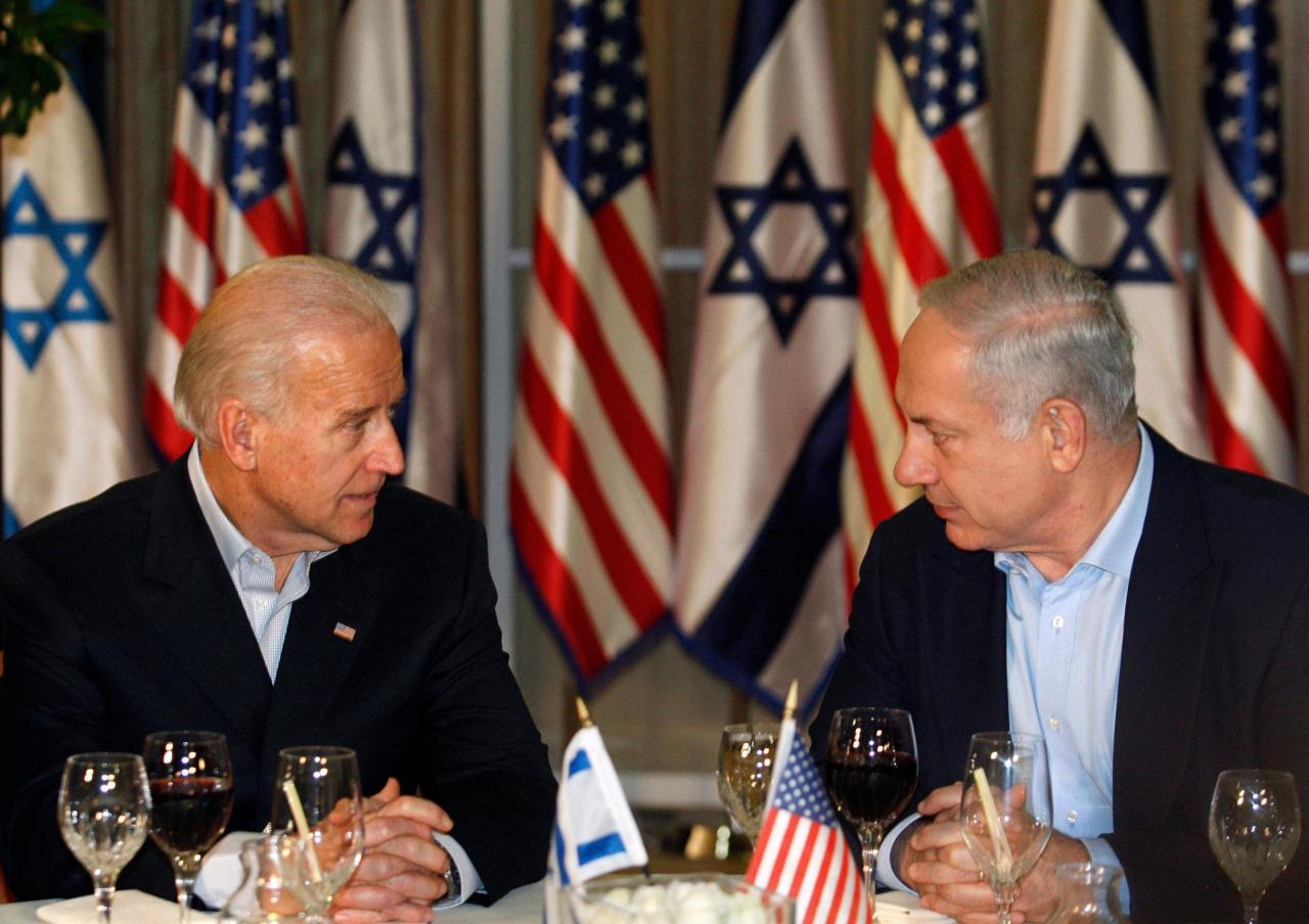 Netanyahu biden israel palestinian state