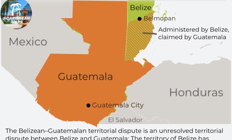 Dispute guatemalan belizean mapporn