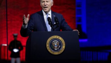 Biden speech trump democracy threat