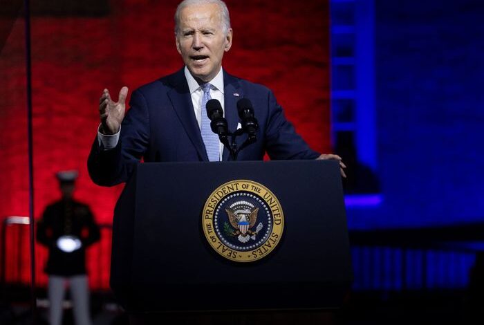 Biden speech trump democracy threat