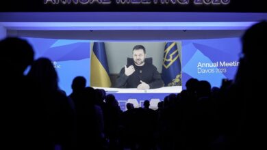 Zelensky trump divide davos