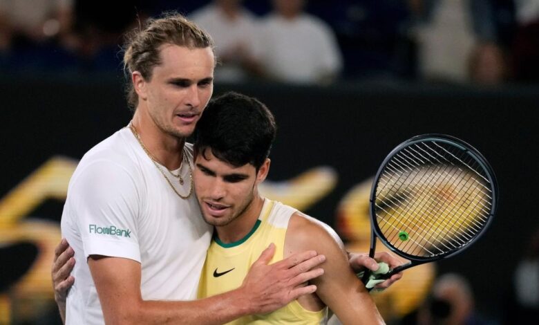 Australian open alcaraz zverev result