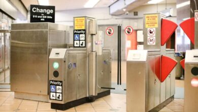 Subway mta fare gates