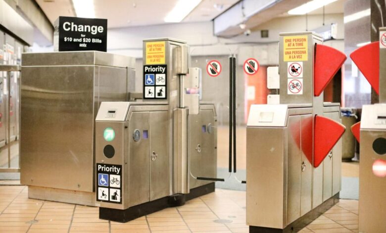 Subway mta fare gates