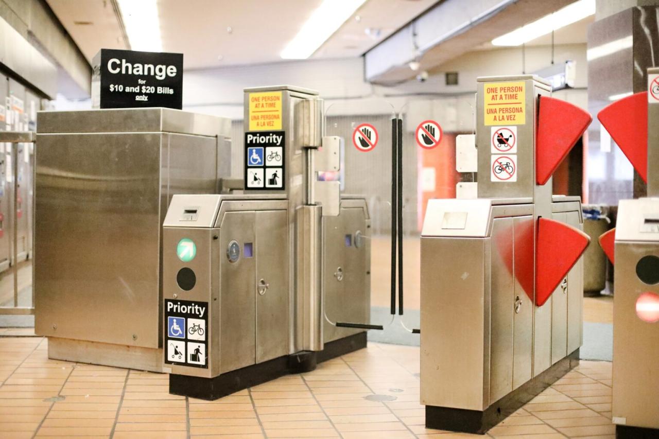 Subway mta fare gates