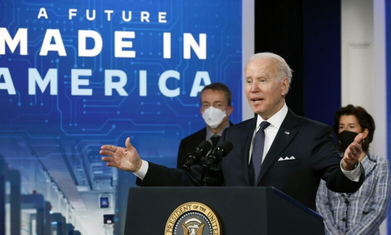 Semiconductor chips wall street biden