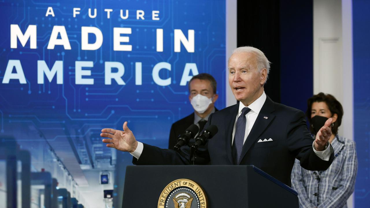 Semiconductor chips wall street biden