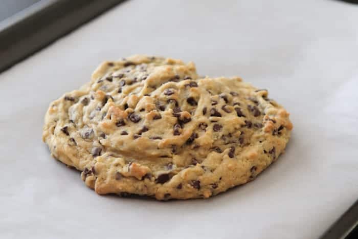 Chocolate giant chip cookie make like cuts pizza quicker much eatgood4life super fun kids birthday