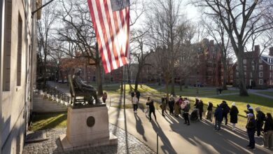 Harvard president campus antisemitism conservatives