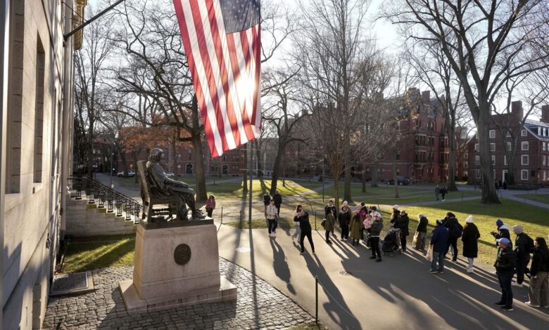 Harvard president campus antisemitism conservatives