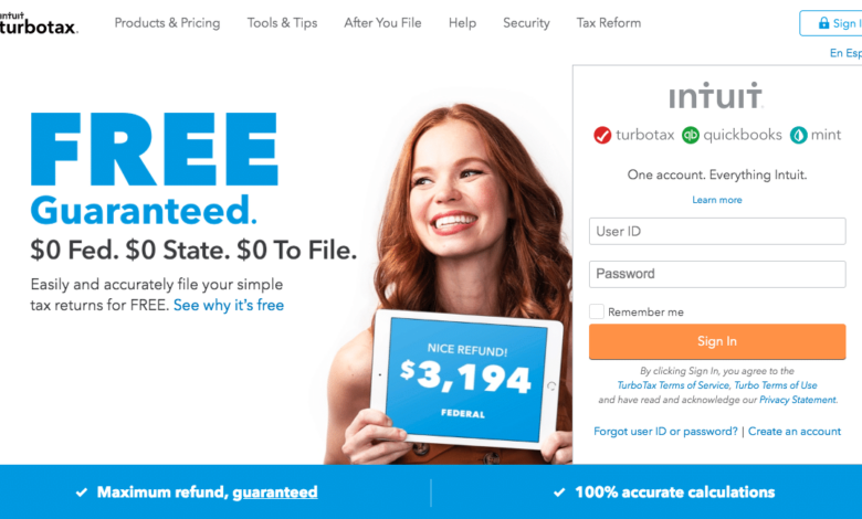 Intuit turbotax free federal regulations