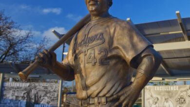 Kansas jackie robinson statue