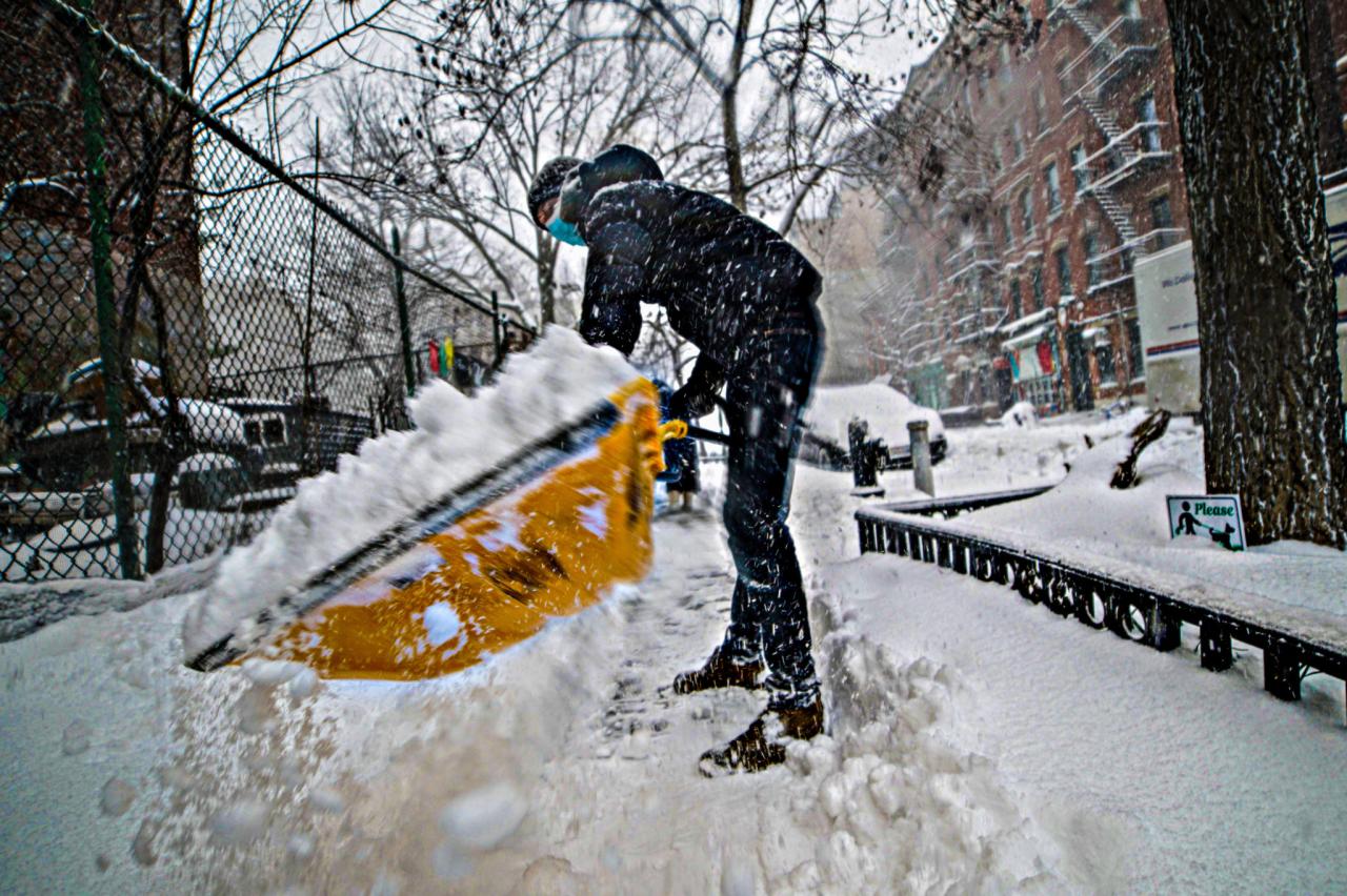 Storm winter york city arrives nor easter upi Nyc snow plowing noreaster