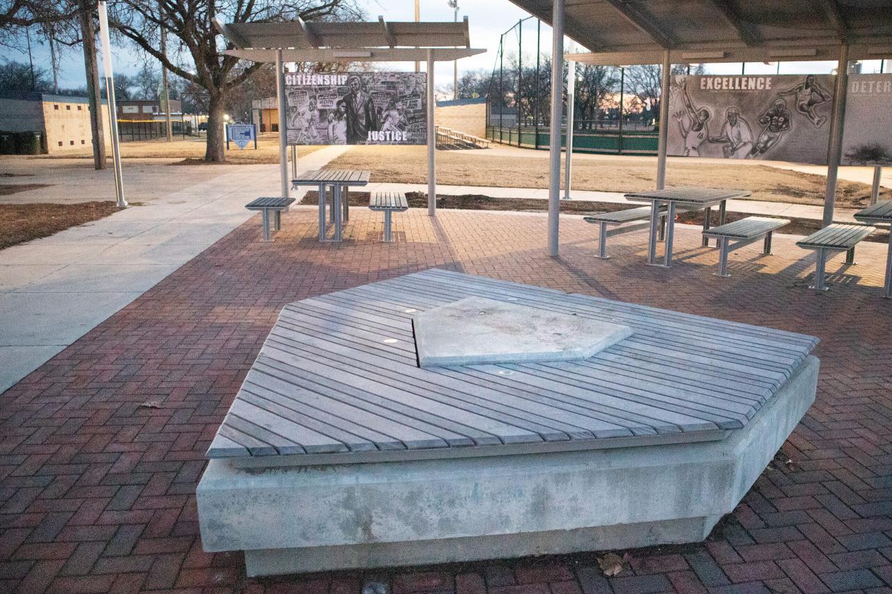 Jackie robinson statue destroyed wichita baseball league