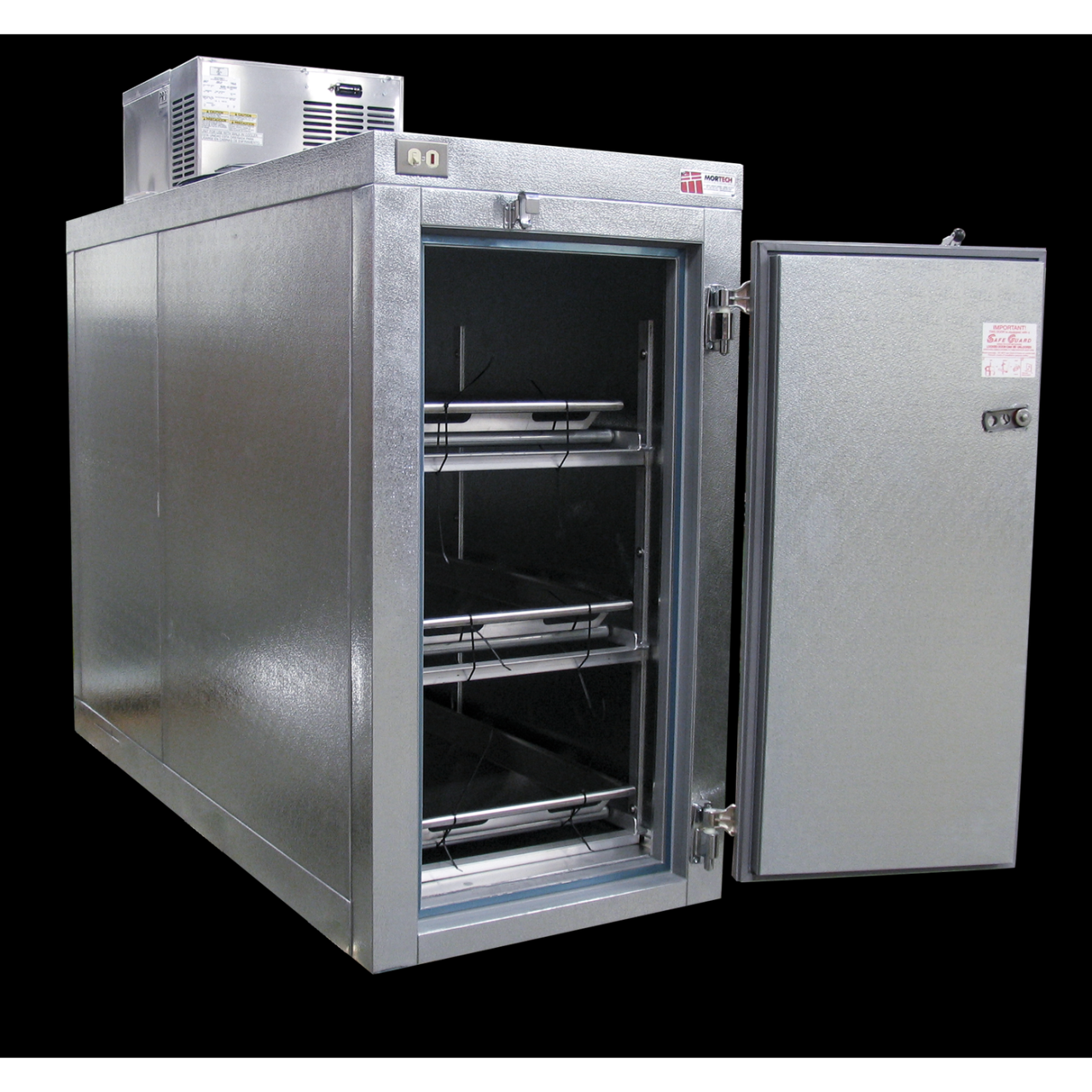 Body refrigerator mortuary freezer mobile cooler dead mortech freezers morgue two funeral equipment refrigerators manufacturing refrigeration chambers autopsy veterinary industrial