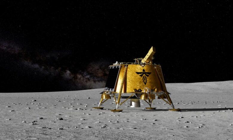 Nasa odysseus moon lander photos