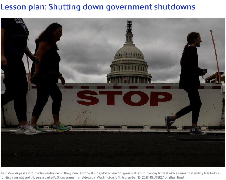 Spending impasse partial shutdown