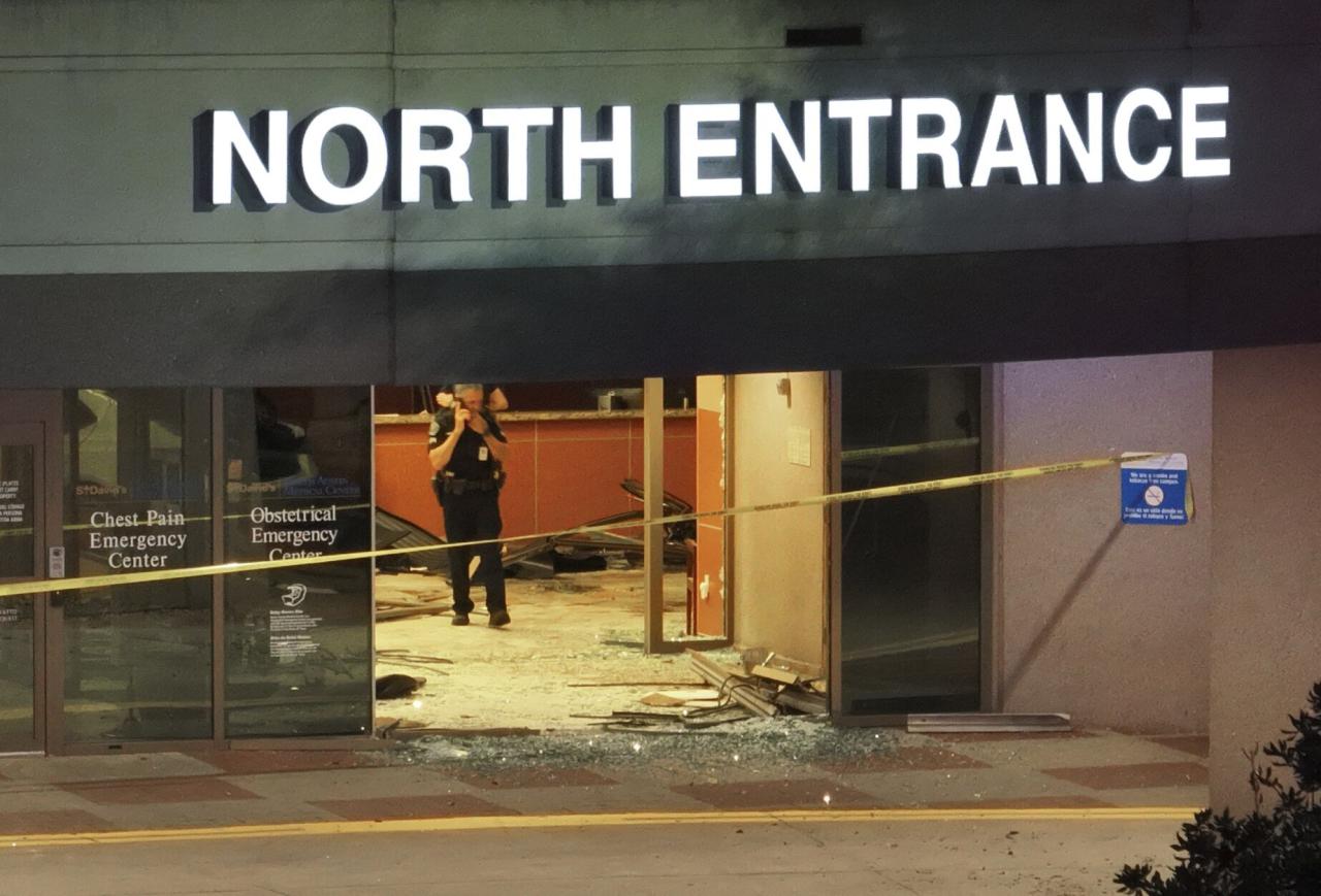 Austin hospital emergency room crash