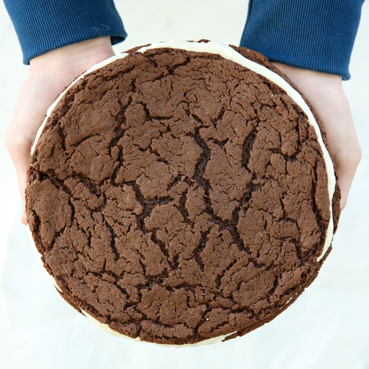 Giant chocolate chip cookie