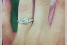 Family heirloom engagement ring