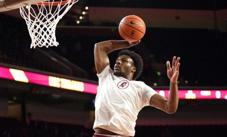 Bronny james usc basketball draft lebron