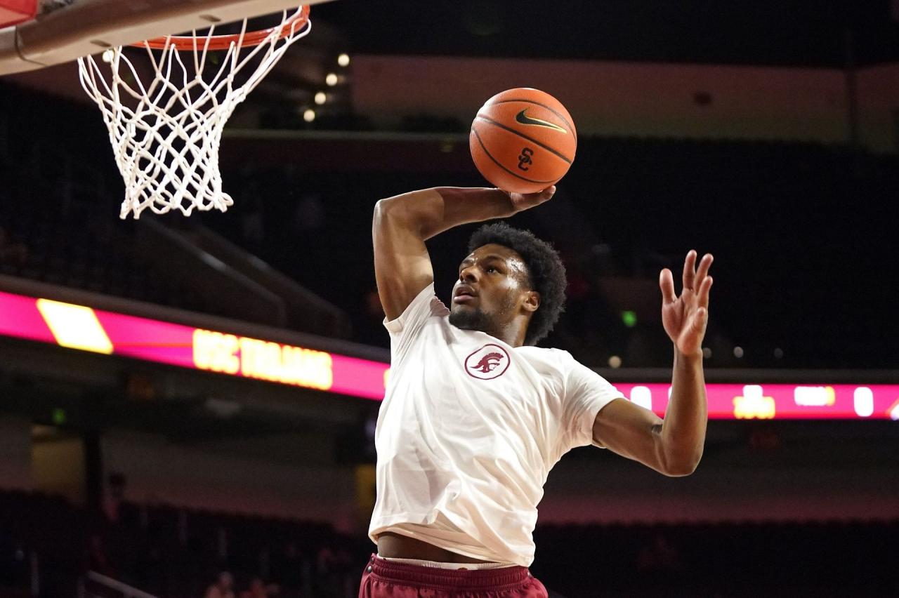 Bronny james usc basketball draft lebron