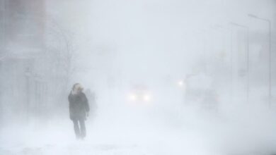 Winter storm blizzard weather forecast