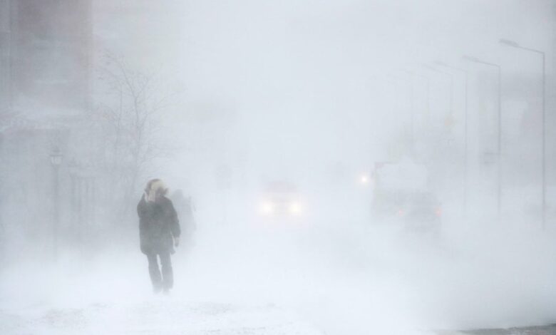 Winter storm blizzard weather forecast