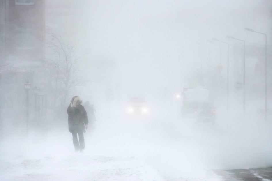 Winter storm blizzard weather forecast