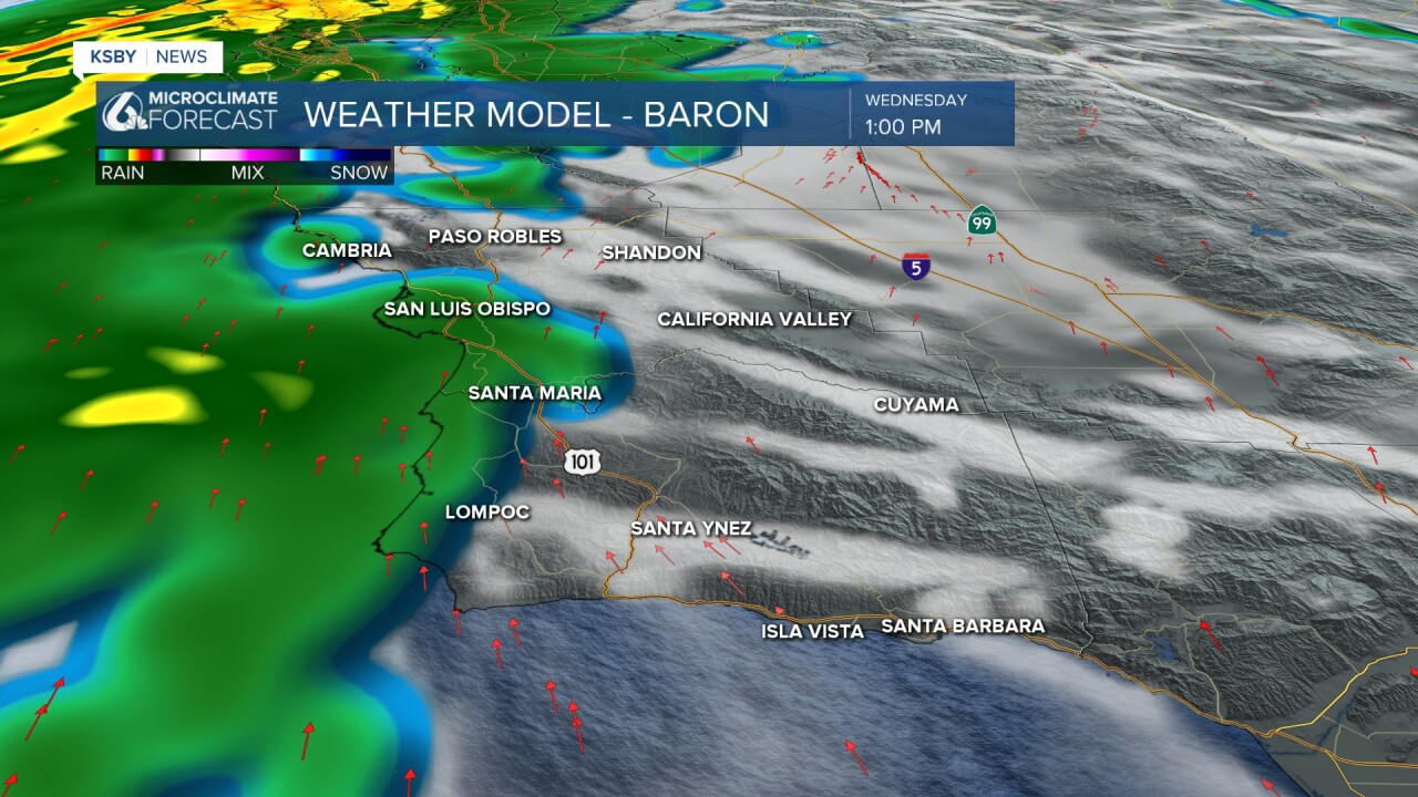 Atmospheric rivers forecast rain