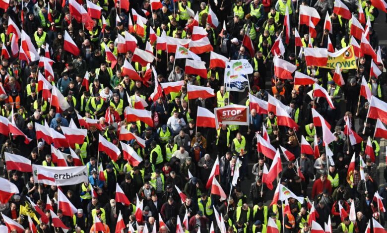 Ukraine poland protest farmers