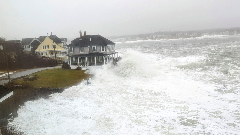 Maine fishing shacks tide storms