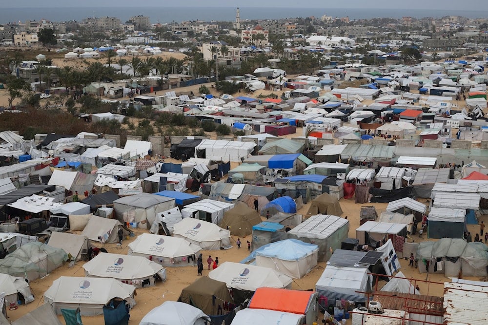 Gaza displaced tent camps rafah