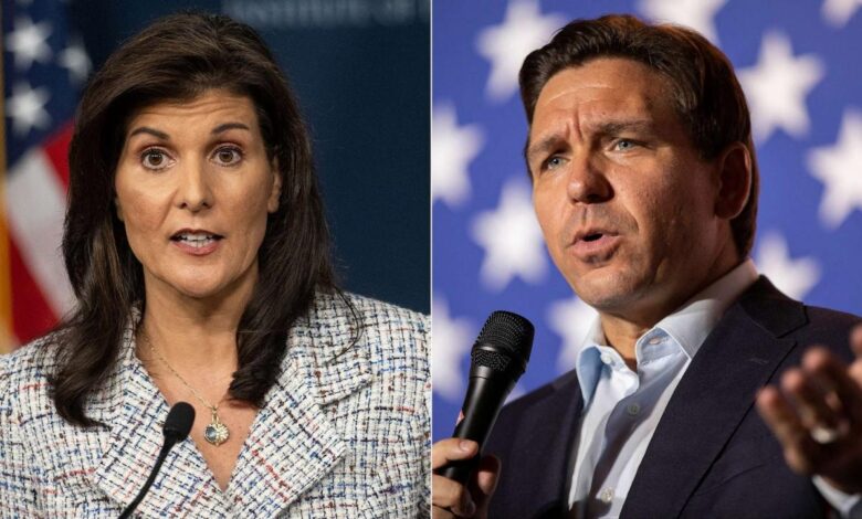 Donors trump desantis haley