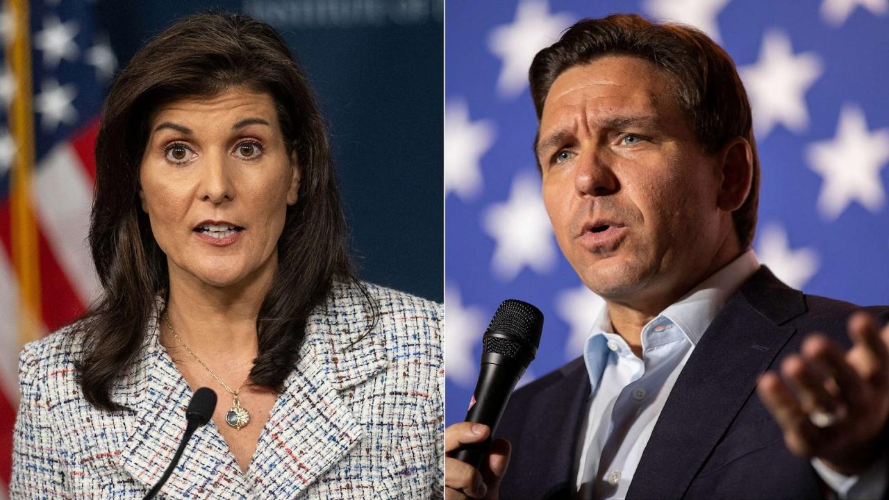 Donors trump desantis haley